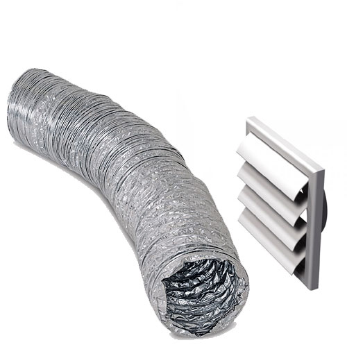 Gravity Vent and Duct Kit 125mm (2m duct)