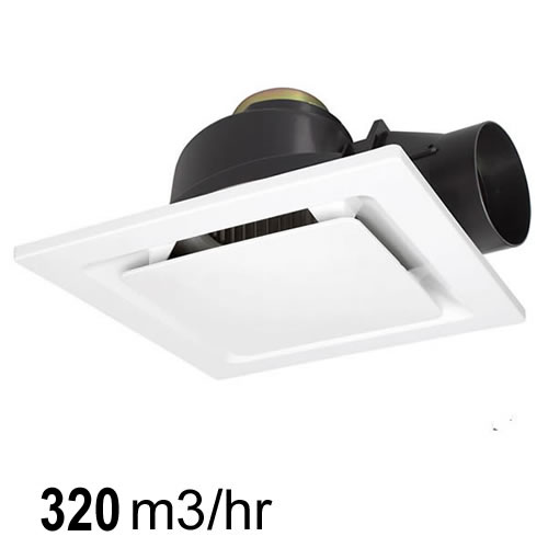 ... Ceiling Exhaust Fans / Metro PRO Ceiling Exhaust Fan Square White 250