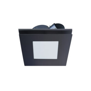 Ventair Airbus 250-Square Exhaust Fan with CCT LED light Black