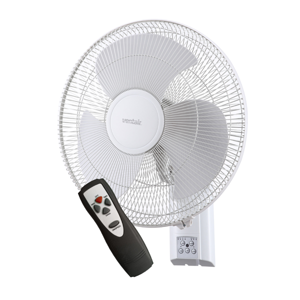 White Plastic Wall Fans With Remote 16 Pure Ventilation - In Wall Fan Remote