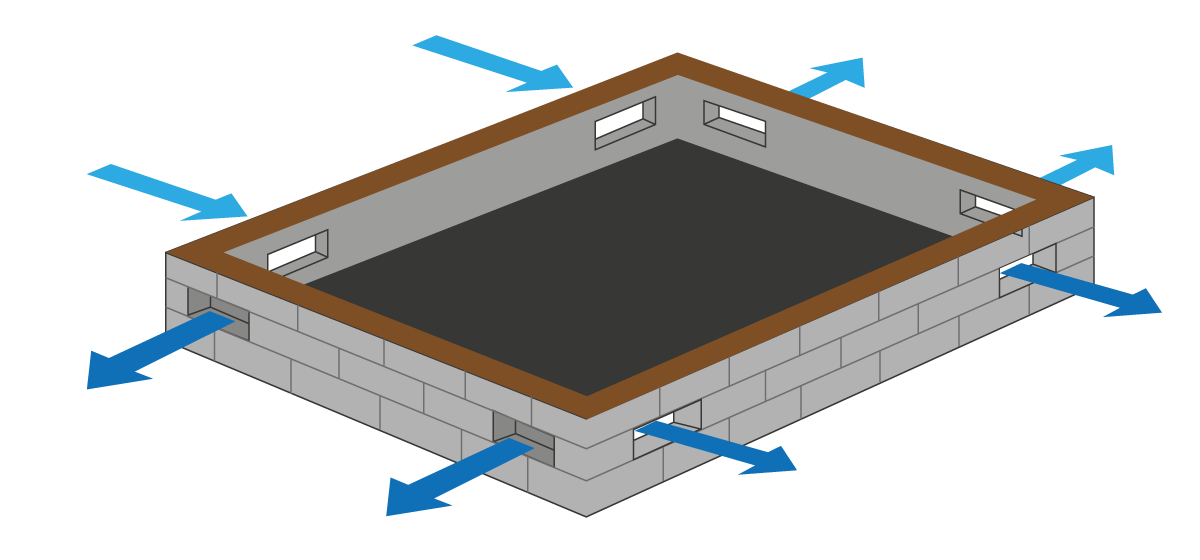 sub floor ventilation cross flow