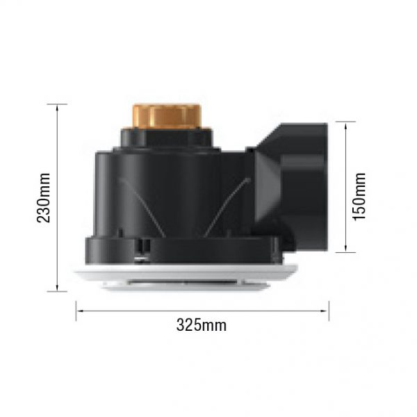 Martec Saturn round exhaust fan 250 dimensions