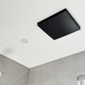 fanco hybrid sqaure exhaust fan in black