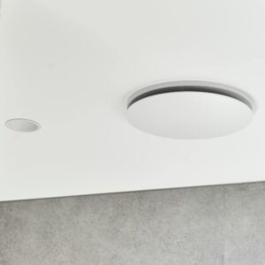 hybrid round in white side view