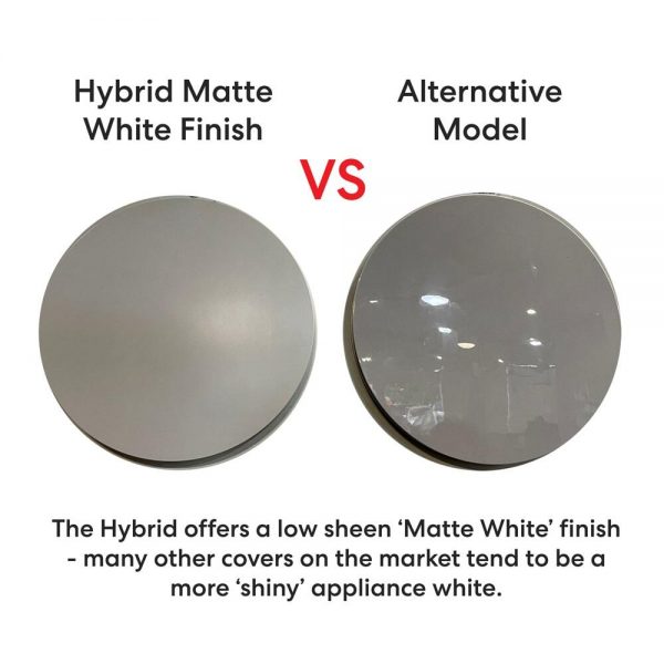 hybrid matte white cover