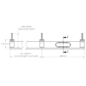 Expella Shadowline 1SLD1100A Dimensions