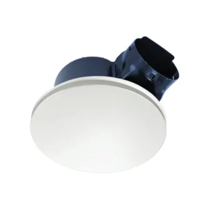 Airbus EC 200 Exhaust Fan with Round Cover and Wall Control - White