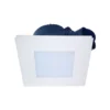 Airbus EC 500 Exhaust Fan with Square Cover and Wall Control and CCT LED - White