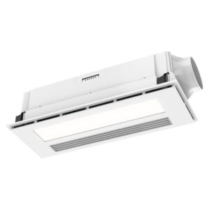 Brilliant Nevada 4-in-1 Exhaust Fan Bathroom Heater - White - Light On