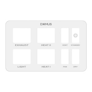 Domus Infinity 6-in-1 Heater - switchplate