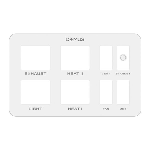 Domus Infinity 6-in-1 Heater - switchplate