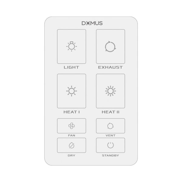 Domus Infinity 6-in-1 Heater - wall controller