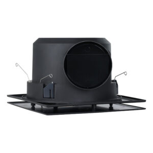 Eglo Samba Square Exhaust Fan 120mm - Black - rear duct view