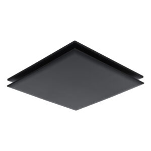 Eglo Samba Square Exhaust Fan 120mm - Black - side anlge view