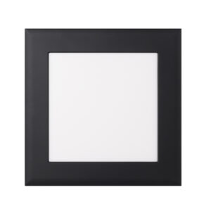 Eglo Samba Square Exhaust Fan 120mm with CCT LED Light - Black - front view