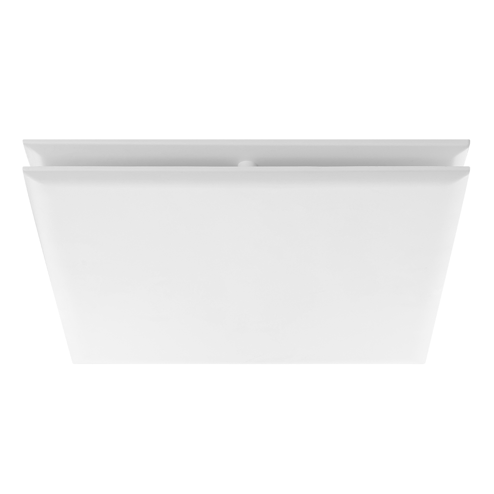 Eglo Samba Square Exhaust Fan 120mm - White - front angle view