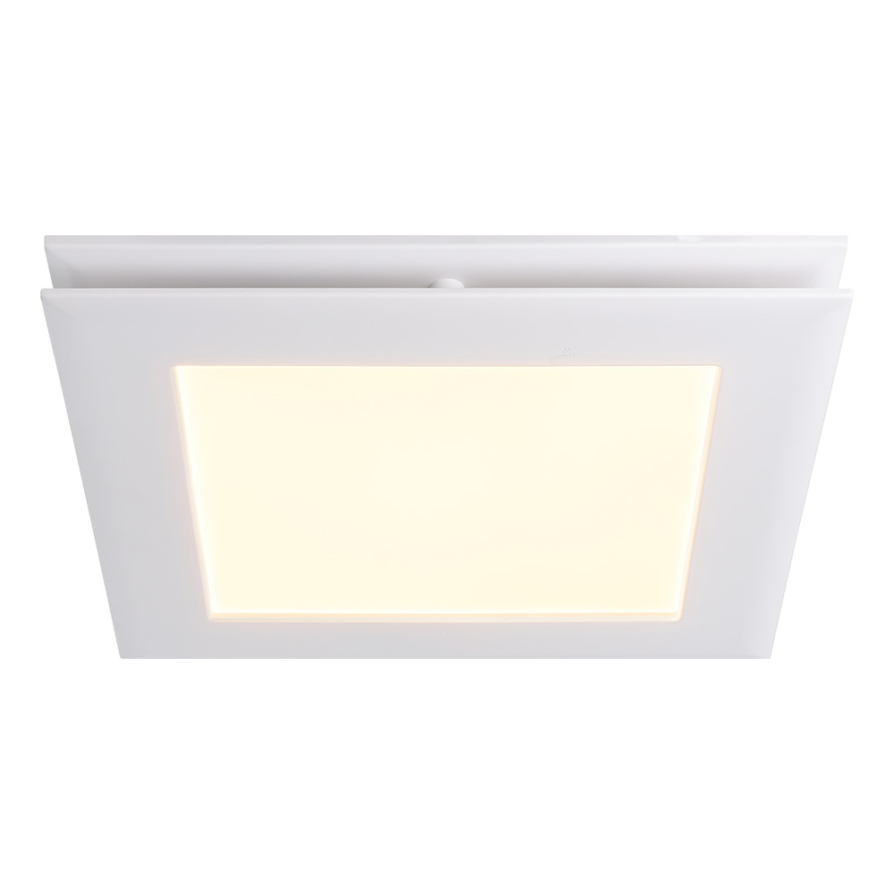 Eglo Samba Square Exhaust Fan 120mm with CCT LED Light - White - light function