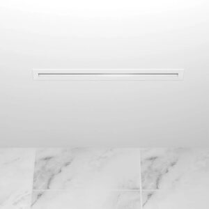 Expella Linear Slot Vent with Plenum Box 600mm - White - in ceiling
